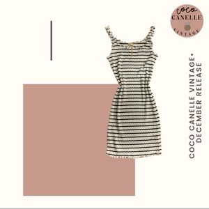 Stripped Ribbed Dress - Small